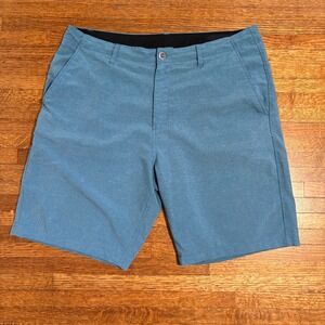 Volcom Surf N Turf Mix Heather Blue‎ Hybrid Shorts Mens Size 32